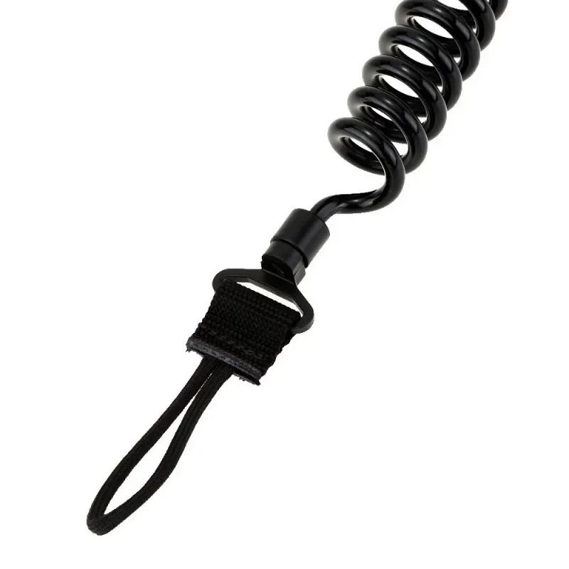 Tactical Coiled Sling Lanyard Pistol Rifle Strap 20 kg Load 5