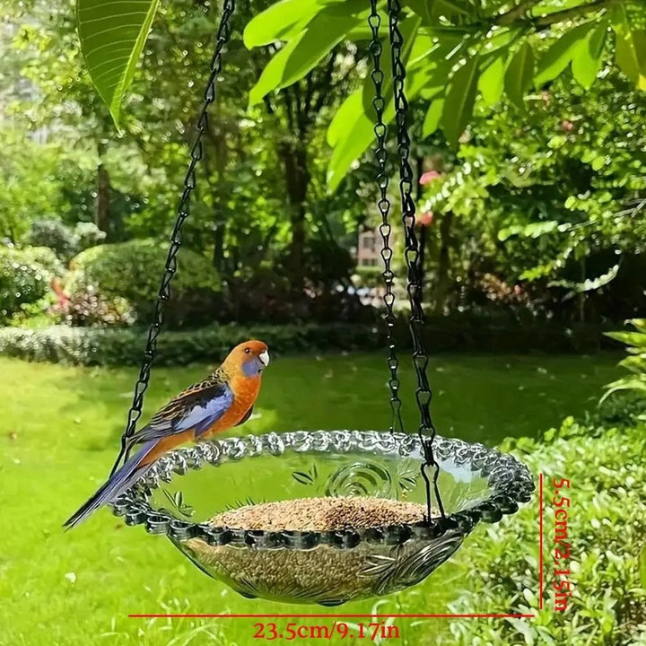 Hanging Bird Feeder for Garden and Patio | Holds Seeds, Nuts and Mixed Bird Food | Weather Resistant Outdoor Decoration 3