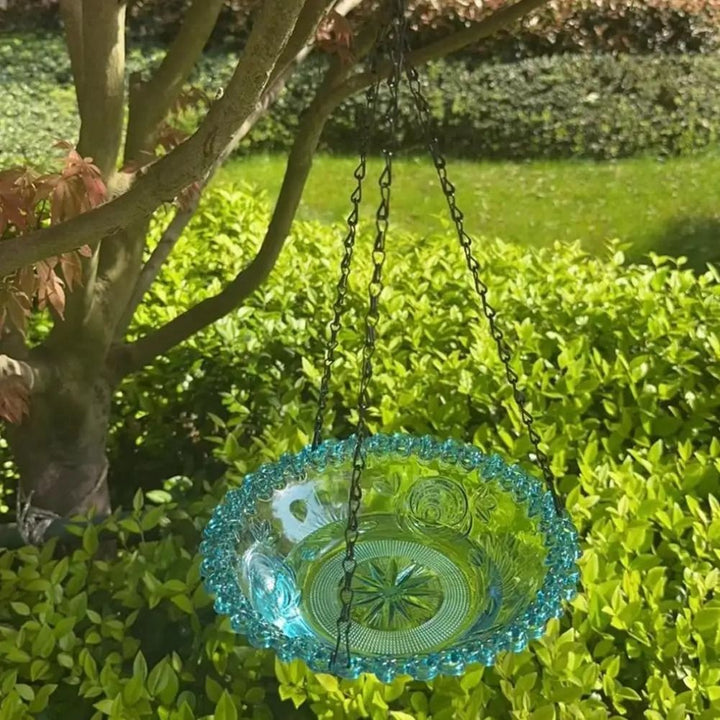 Hanging Bird Feeder for Garden and Patio | Holds Seeds, Nuts and Mixed Bird Food | Weather Resistant Outdoor Decoration 4