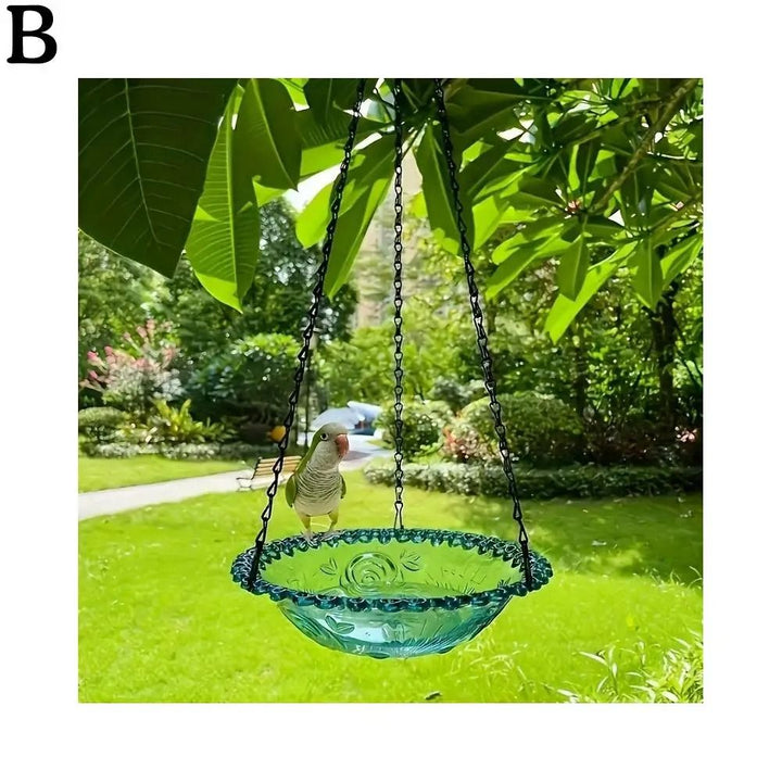 Hanging Bird Feeder for Garden and Patio | Holds Seeds, Nuts and Mixed Bird Food | Weather Resistant Outdoor Decoration 9