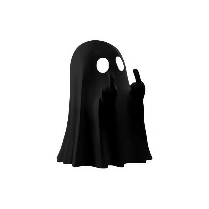Resin Ghost Statue Figurine | Cute Humorous Pose Design | Compact Table Decor for Halloween and Everyday Display 8