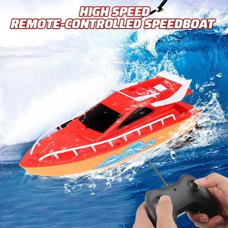 Remote Control Racing Boat | Waterproof 2.4GHz Controls, Self-Righting Hull | Up to 20 mph, Rechargeable Battery 2