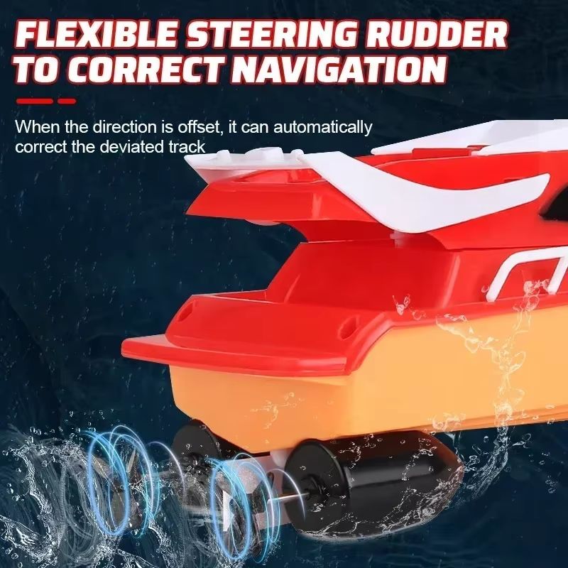 Remote Control Racing Boat | Waterproof 2.4GHz Controls, Self-Righting Hull | Up to 20 mph, Rechargeable Battery 3