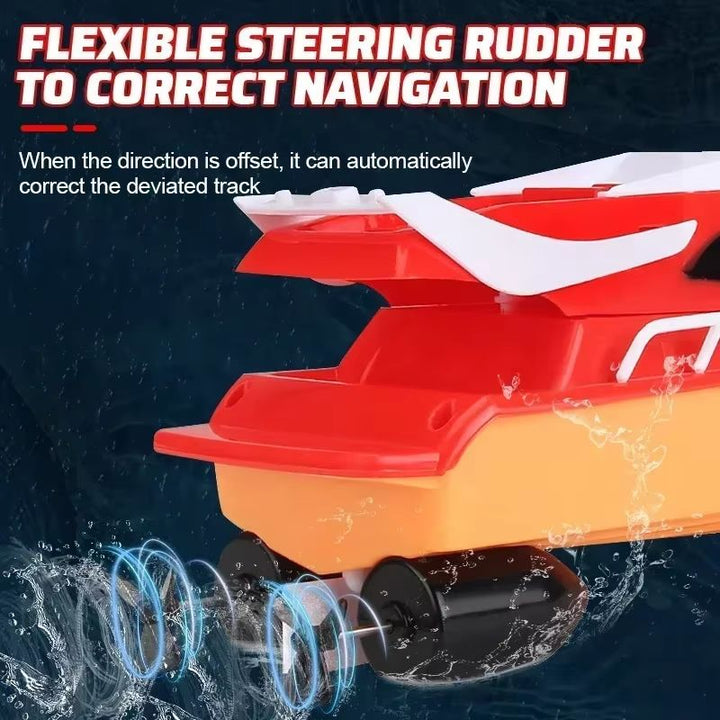 Remote Control Racing Boat | Waterproof 2.4GHz Controls, Self-Righting Hull | Up to 20 mph, Rechargeable Battery 3