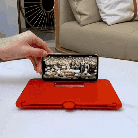 Phone Screen Magnifier HD Video Amplifier | Foldable Design with Phone Holder | Hands-Free Viewing for Movies and Gaming 2
