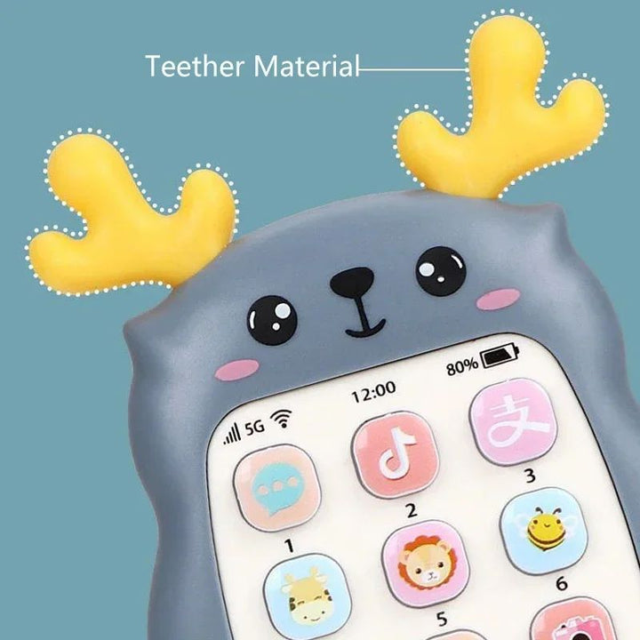 Baby Learning Phone Toy Silicone | Bilingual Voice Modes &amp; Soothing Teether | Sensory Play for Infants &amp; Toddlers 2