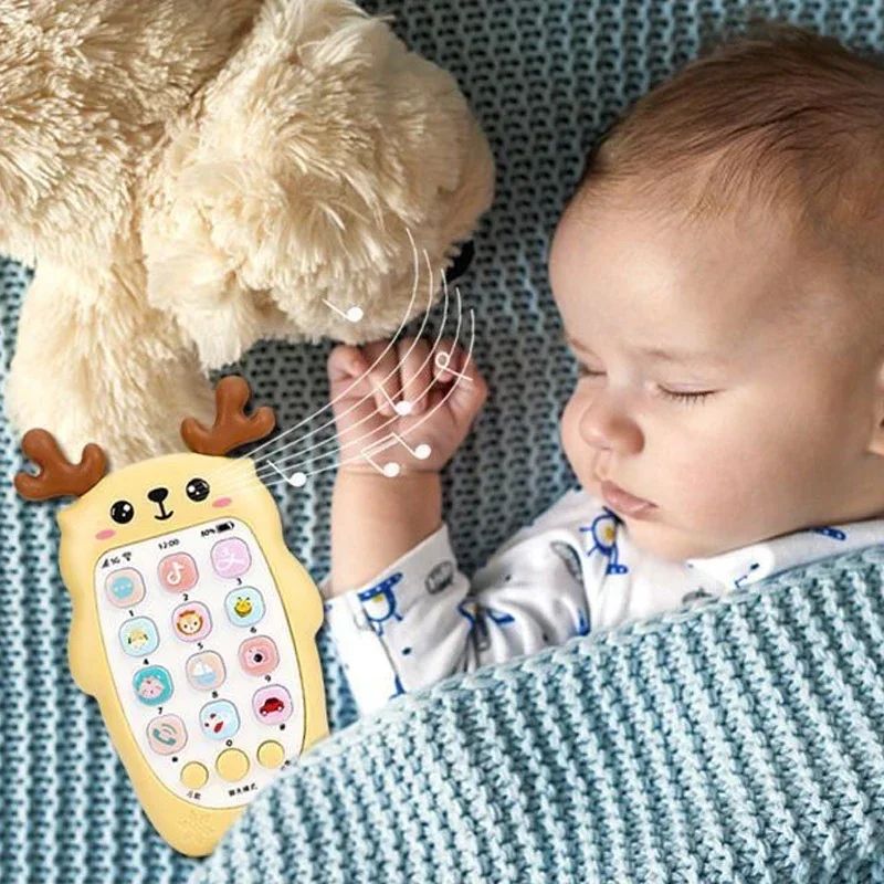 Baby Learning Phone Toy Silicone | Bilingual Voice Modes &amp; Soothing Teether | Sensory Play for Infants &amp; Toddlers 3