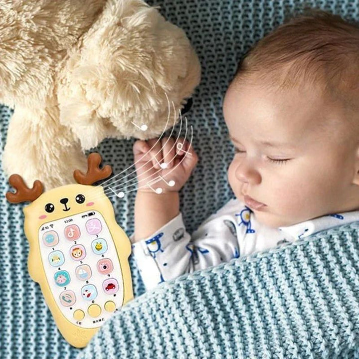 Baby Learning Phone Toy Silicone | Bilingual Voice Modes &amp; Soothing Teether | Sensory Play for Infants &amp; Toddlers 3