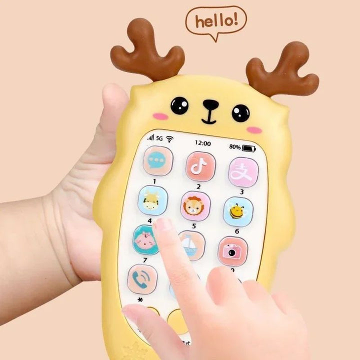 Baby Learning Phone Toy Silicone | Bilingual Voice Modes &amp; Soothing Teether | Sensory Play for Infants &amp; Toddlers 4