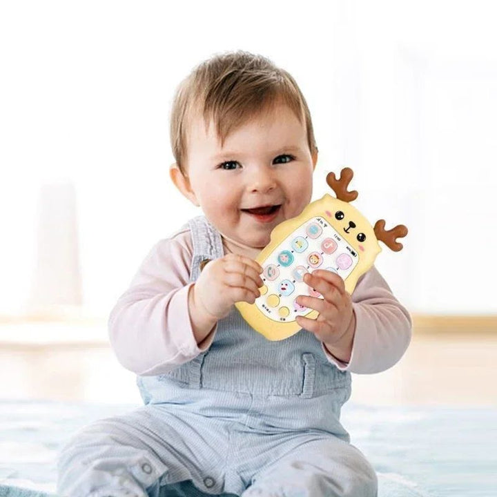 Baby Learning Phone Toy Silicone | Bilingual Voice Modes &amp; Soothing Teether | Sensory Play for Infants &amp; Toddlers 5