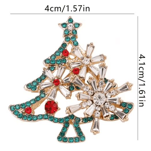 Vintage Brooch Pin Santa Claus Christmas Alloy Metal with Secure Backing 3