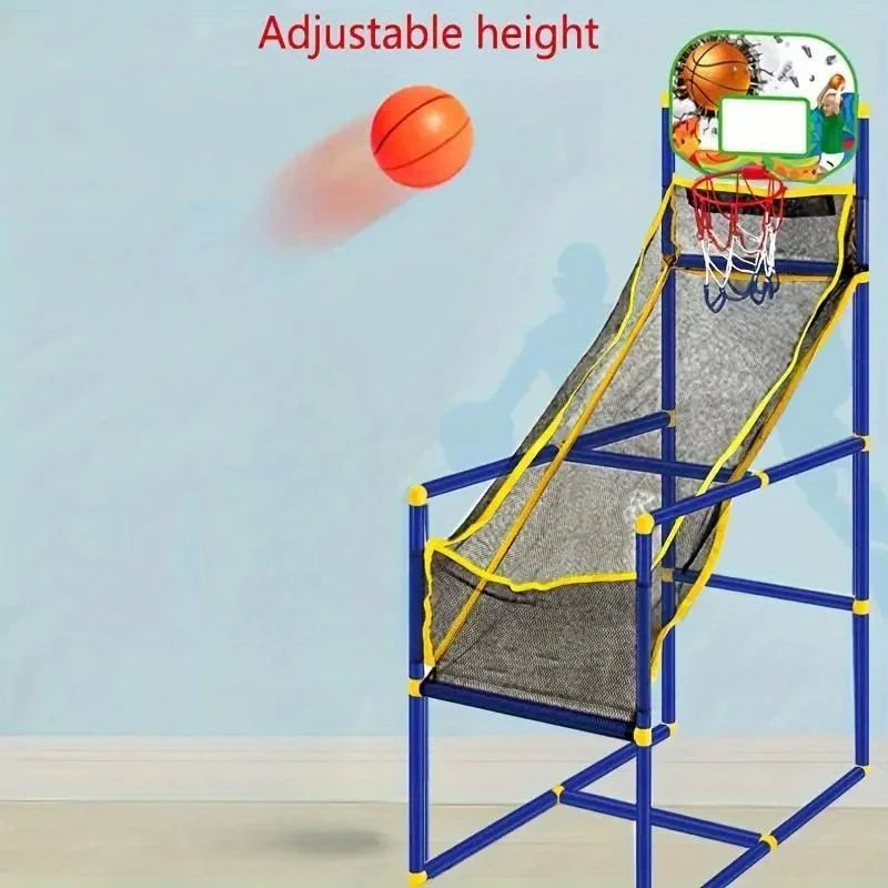 Family Basketball Game Set Arcade Kids Indoor Outdoor with Ball Pump 2