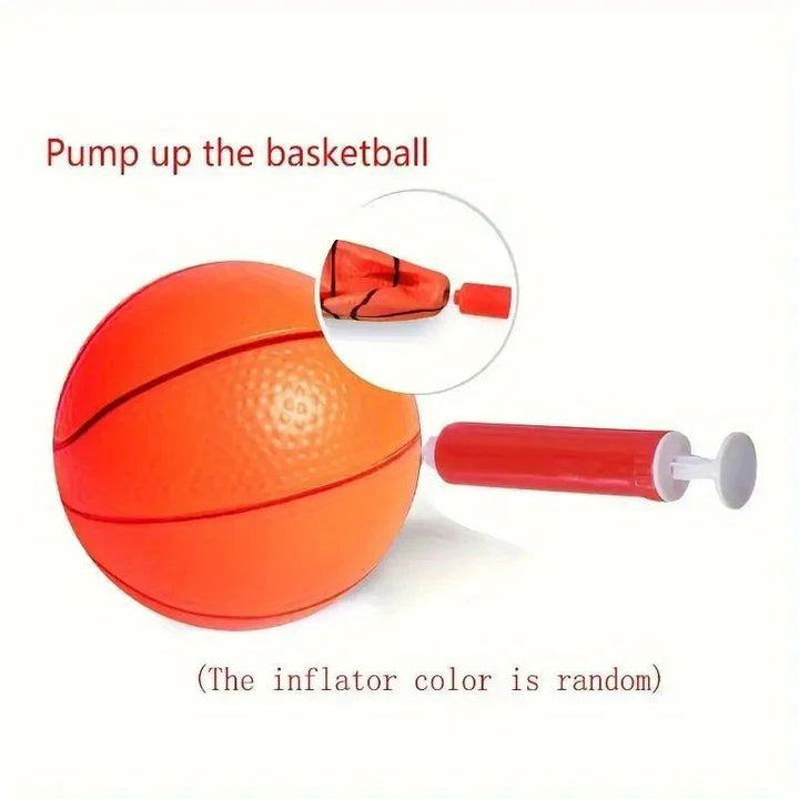 Family Basketball Game Set Arcade Kids Indoor Outdoor with Ball Pump 5