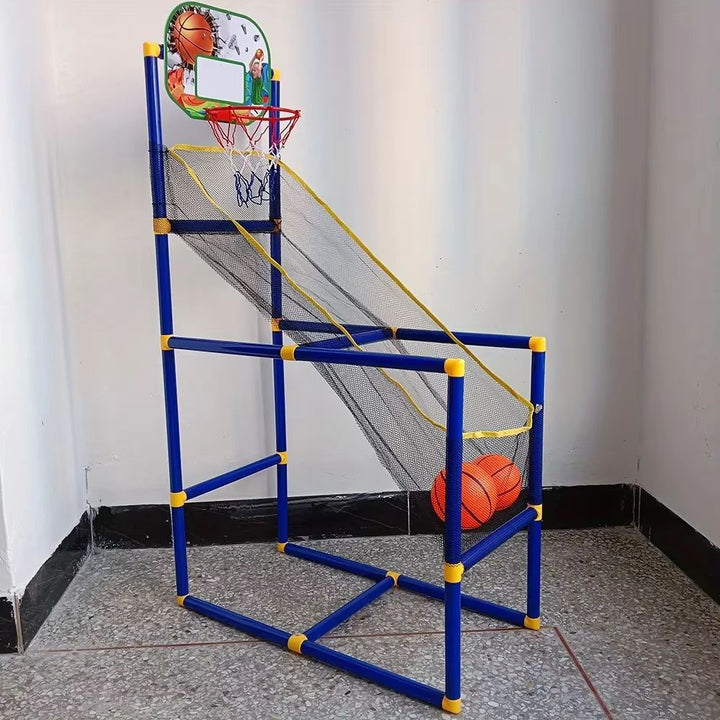 Family Basketball Game Set Arcade Kids Indoor Outdoor with Ball Pump 4