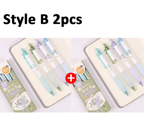 Fruit Scented Gel Pens 0.5mm Tip | 3D Fruit Design Gel Set | Smooth Writing for School, Journaling and Scrapbooking 3