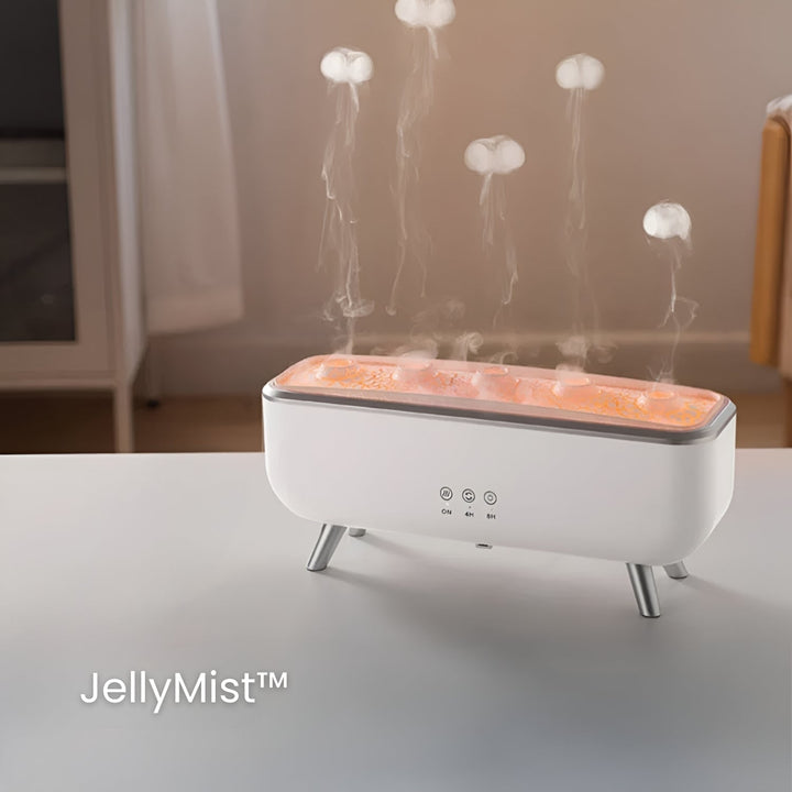 Aroma Diffuser ABS Plastic, 300 ml Tank | White, Jellyfish Mist Effect | Two Mist Modes, LED Colour Light, Remote &amp; Timer 6
