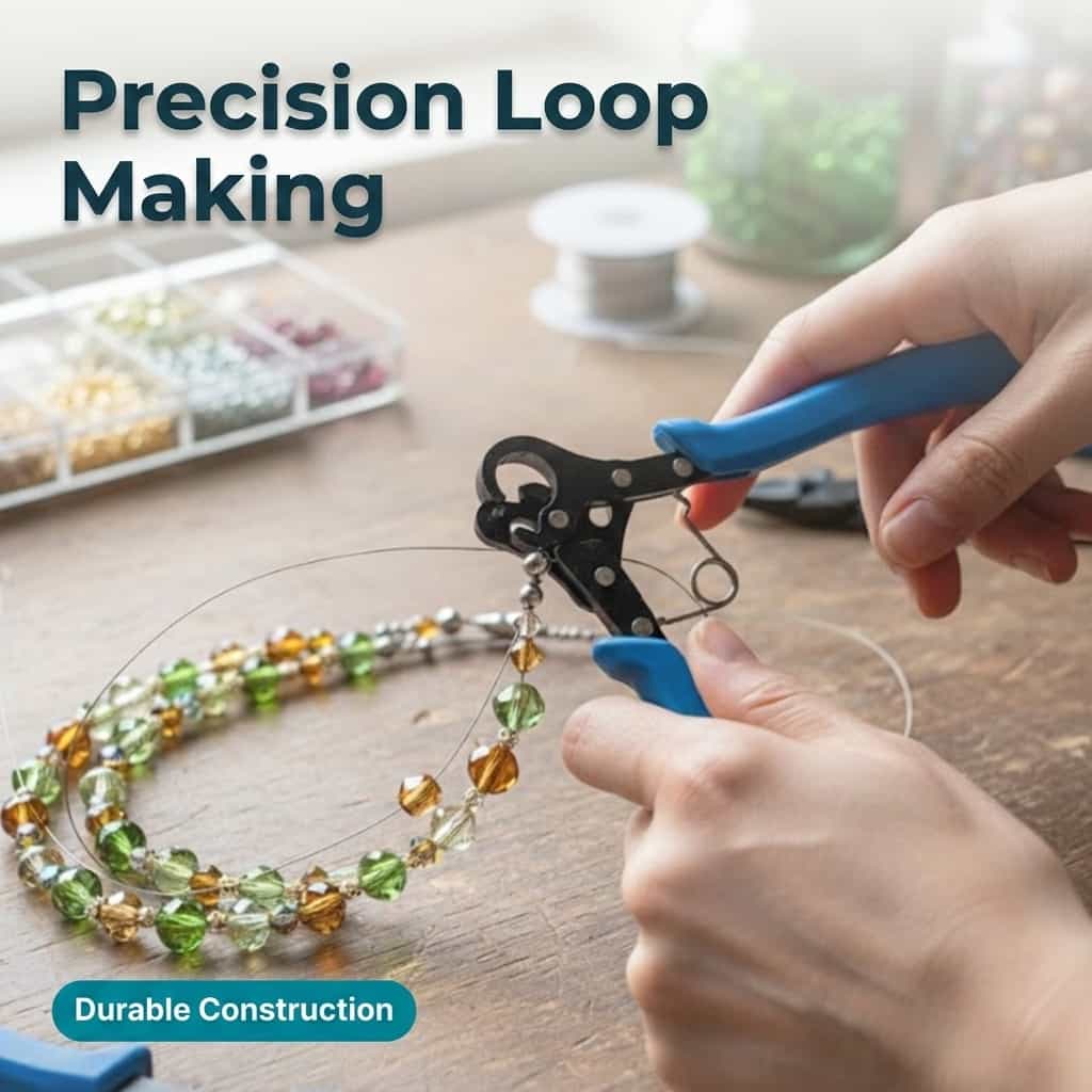 Jewellery Loop Pliers Stainless Steel | Ergonomic Non-Slip Handles | Uniform Loops for Wire-Wrapped Jewellery Making 5