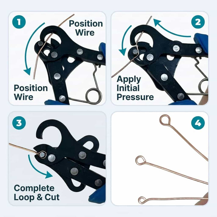 Jewellery Loop Pliers Stainless Steel | Ergonomic Non-Slip Handles | Uniform Loops for Wire-Wrapped Jewellery Making 6
