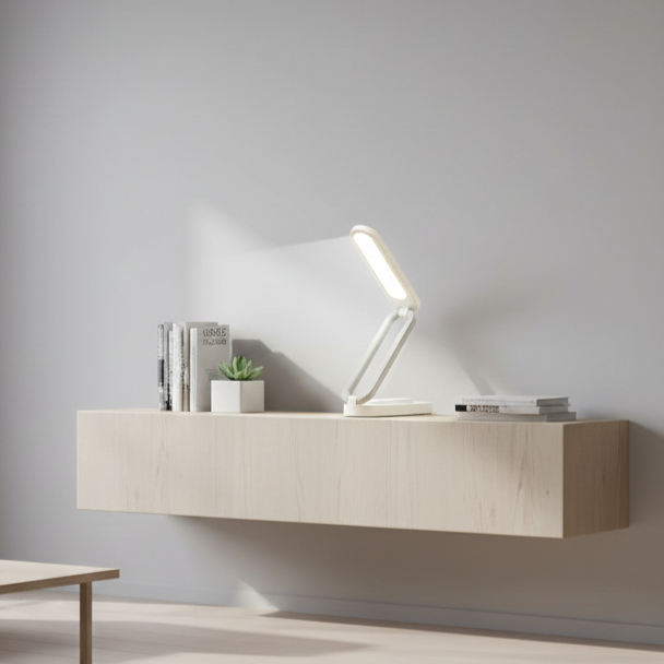 LumiFlex stylish compact rechargeable desk lamp with adjustable brightness