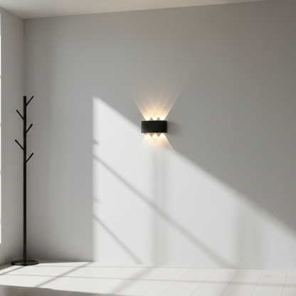 Luminara LED wall light mounted indoors providing elegant illumination