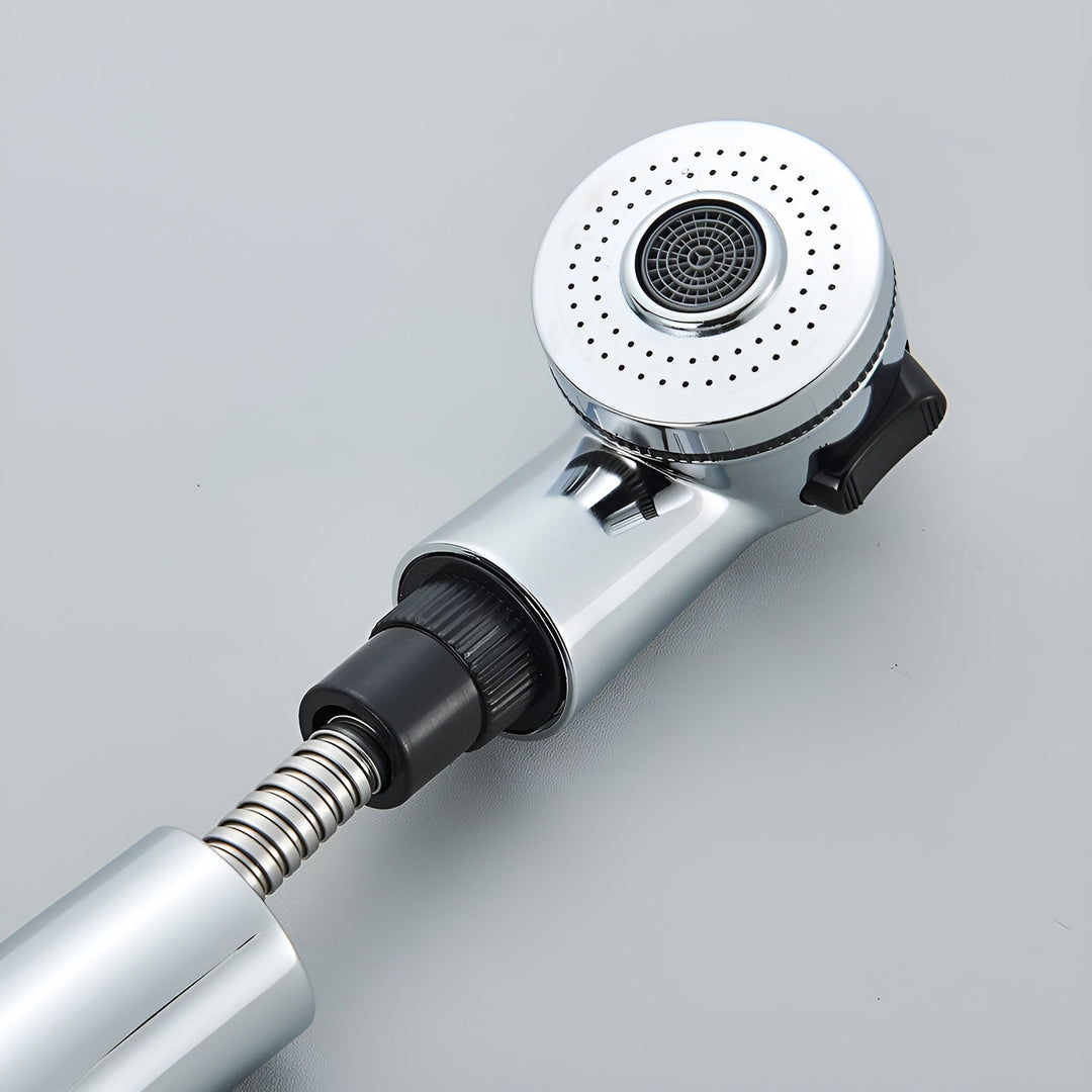 Extendable Basin Mixer Tap Pull-Out Spout Single Lever Brass 7