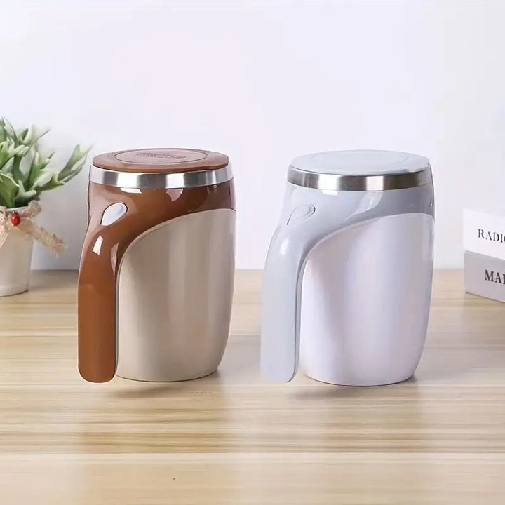Self Stirring Mug Stainless Steel | Magnetic Base &amp; Rechargeable Motor | Hands-Free Mixing for Coffee, Tea &amp; Shakes 3