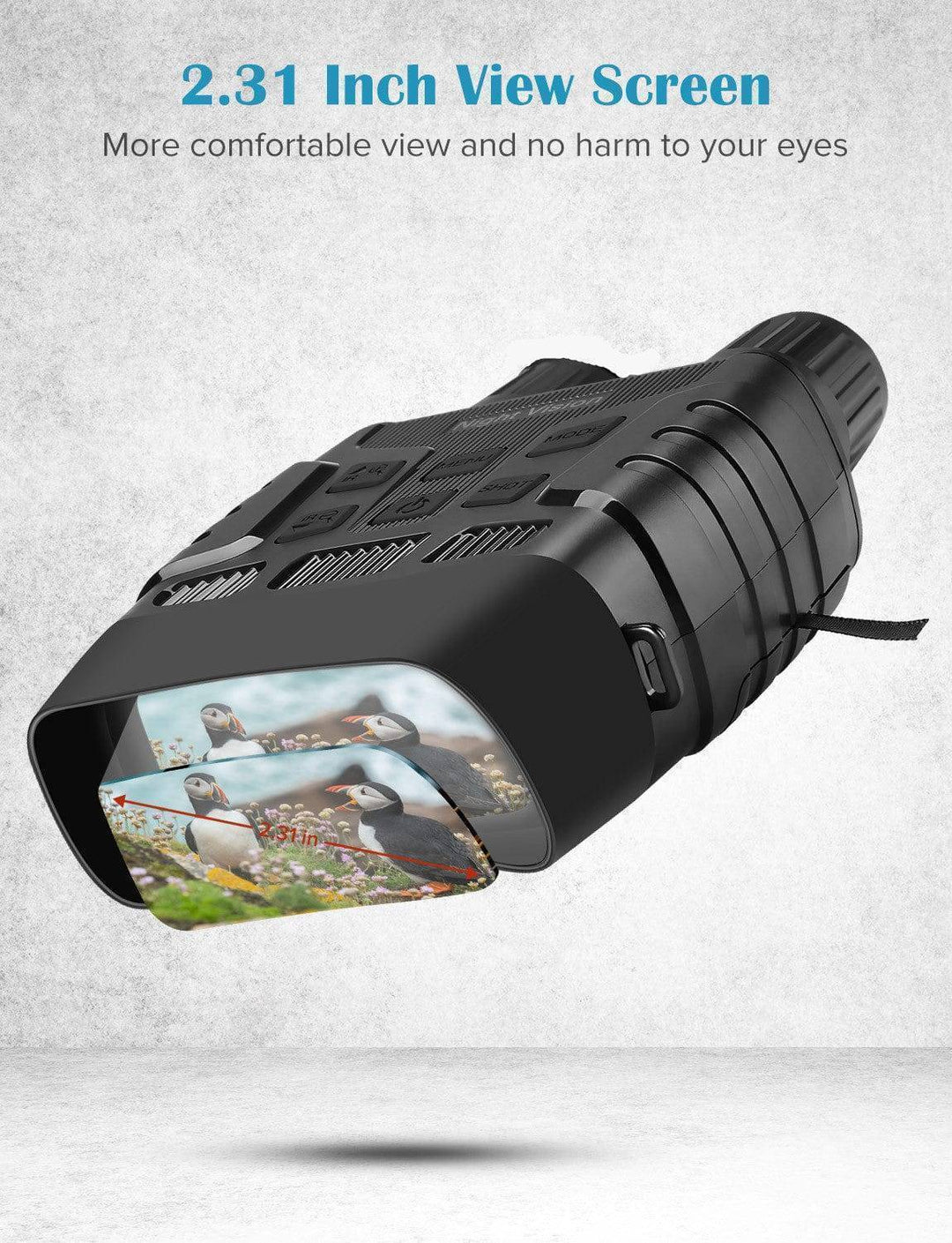 Night Vision Binoculars with Built-In Display | 300 Metre Range, 4x Zoom | Records Video and Photos to TF Card 4