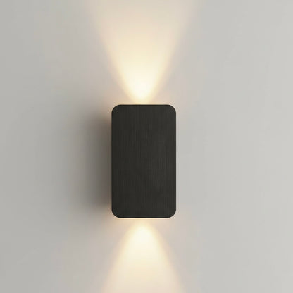 Close-up of NovaLux indoor wall lamp, showing clean lines and durable metal construction