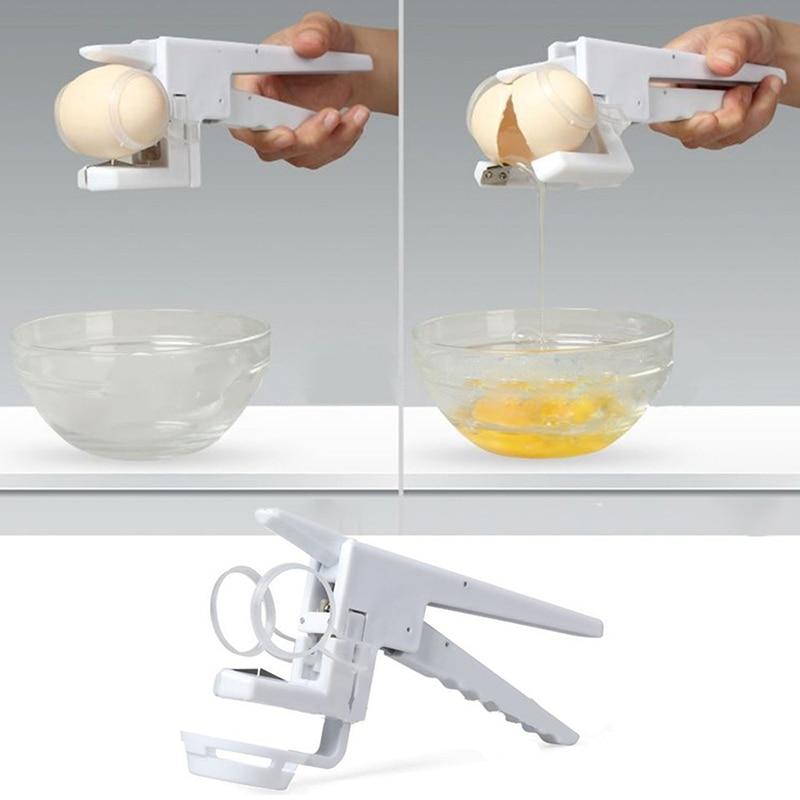 One Handed Egg Cracker Tool, Best Egg Cracker Egg Yolk Separator-Kitchen Equipments &amp; Tools-Kitchen Groups-Kitchen Groups