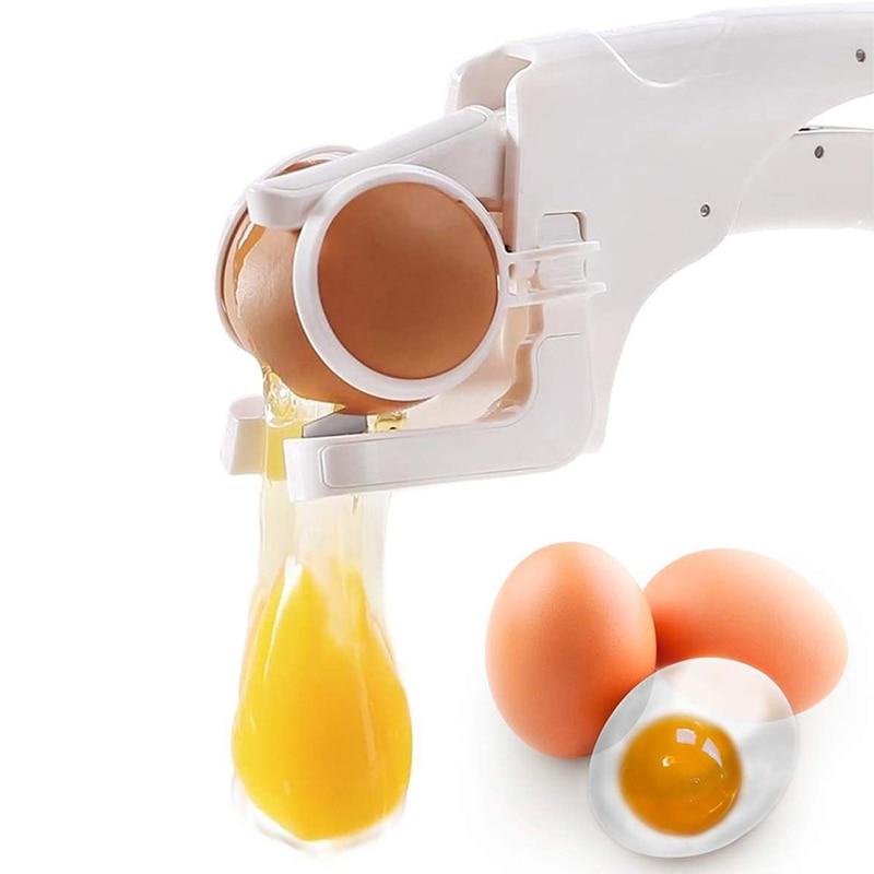 One Handed Egg Cracker Tool, Best Egg Cracker Egg Yolk Separator-Kitchen Equipments &amp; Tools-Kitchen Groups-Kitchen Groups