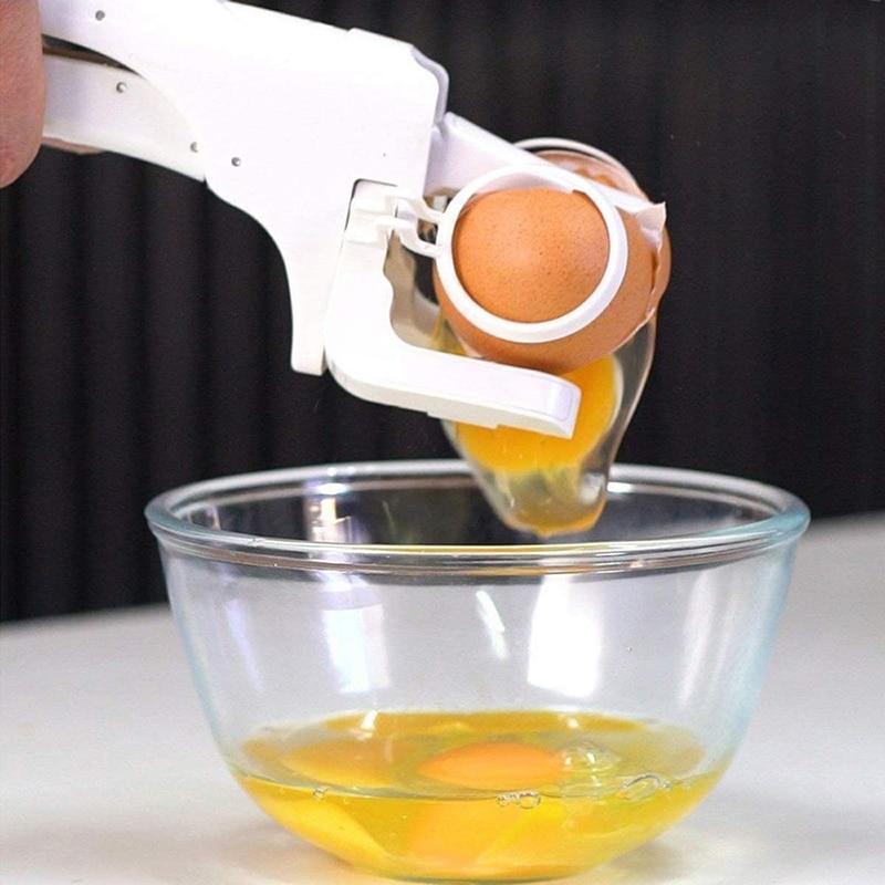 One Handed Egg Cracker Tool, Best Egg Cracker Egg Yolk Separator-Kitchen Equipments &amp; Tools-Kitchen Groups-Kitchen Groups