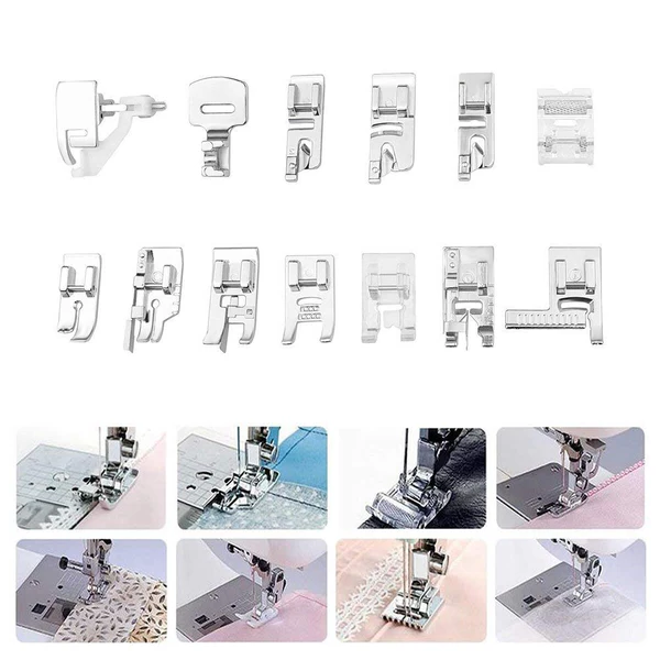 Presser Foot Set 42 Piece | Zipper, Quilting, Overcast & Applique Feet | Fits Most Low Shank Sewing Machines for Home Sewing 2