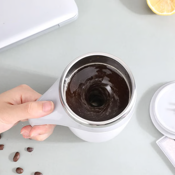 Self-Stirring Magnetic Coffee Mug | Cordless Rechargeable, Up to 60 Uses Per Charge | Mixes Coffee, Milk or Juice Instantly 5