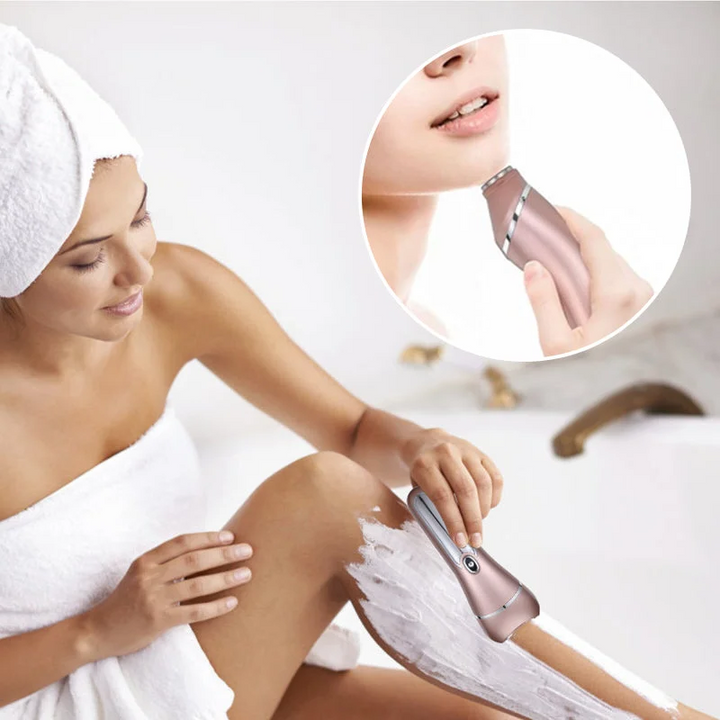 Electric Shaver for Women | 3-in-1 Shave, Trim &amp; Epilate Heads | Waterproof, Wet &amp; Dry Use, USB Rechargeable Grooming Kit 3