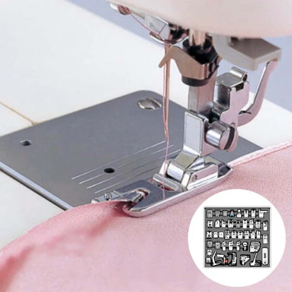Presser Foot Set 42 Piece | Zipper, Quilting, Overcast &amp; Applique Feet | Fits Most Low Shank Sewing Machines for Home Sewing 4