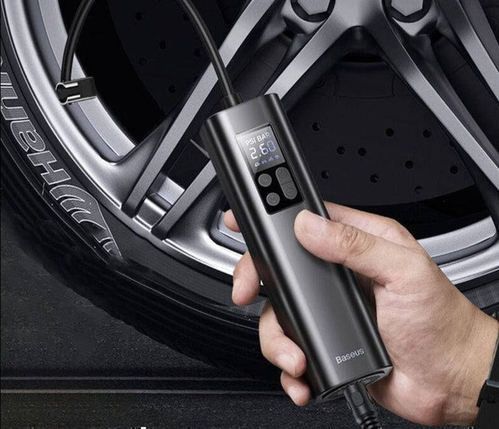 Portable Tyre Inflator 12V | Built-In Pressure Gauge &amp; Rapid Inflation | For Cars, Motorbikes and Bicycles On the Go 1
