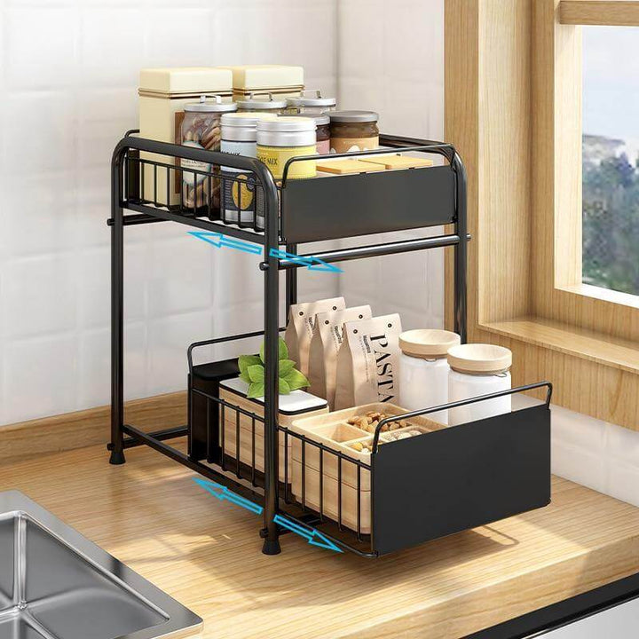 2-Tier Organizer with Sliding Kitchen Storage Drawers - Image 17