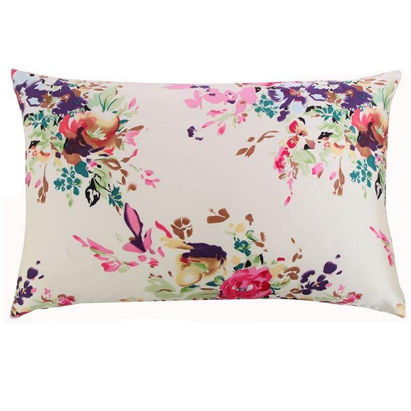 100% Nature Colorful Silk Colorful Pillowcases - Image 1