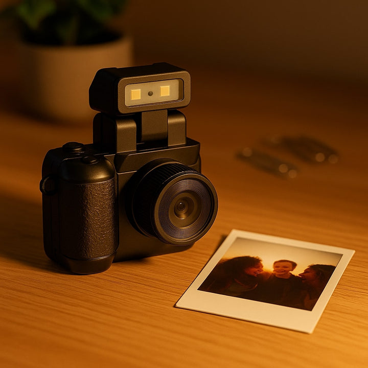 Retro Digital Camera Compact | 1080p HD Photo &amp; Video Mode | 600 Minutes Battery, USB Charging, Colour Display 4