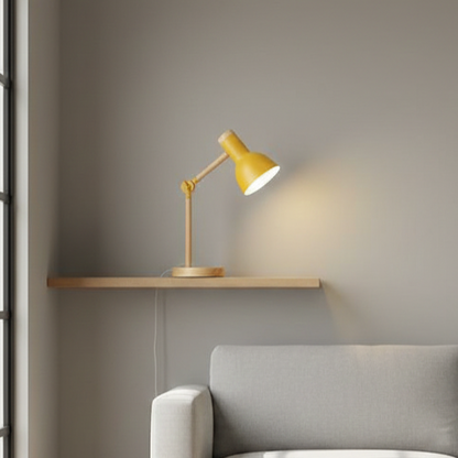 ScandiLuxe desk lamp in modern living room providing stylish and functional lighting