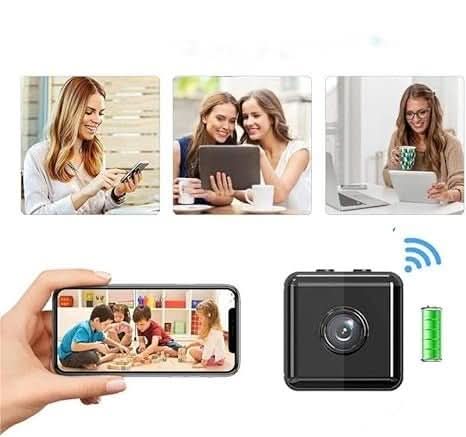 Wireless Mini Security Camera | 1080p Full HD, Night Vision, Motion Detection | Rechargeable Battery, Indoor &amp; Outdoor Use 3
