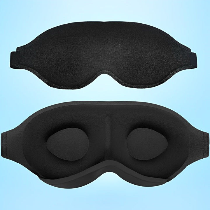 3D Blackout Sleep Mask | Memory Foam Contoured Design | Adjustable Strap for Total Light Blocking and Restful Sleep 1