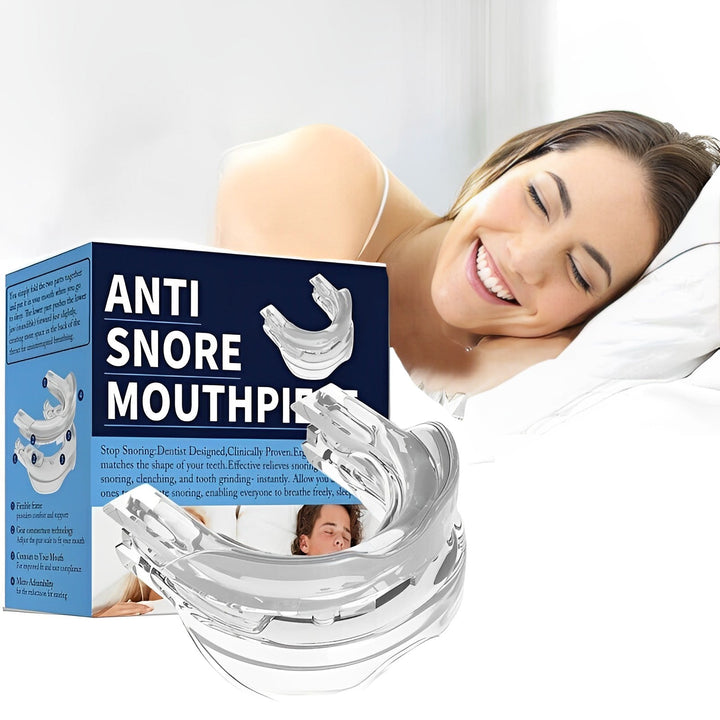 Anti-Snoring Mouthguard | Adjustable Jaw Positioning for Snoring Relief | Medical-Grade Silicone, Reusable Case Included 1