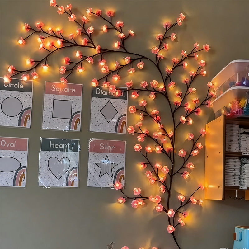 LED Mood Lighting Floral Vine Flexible USB Powered with Remote Control 1