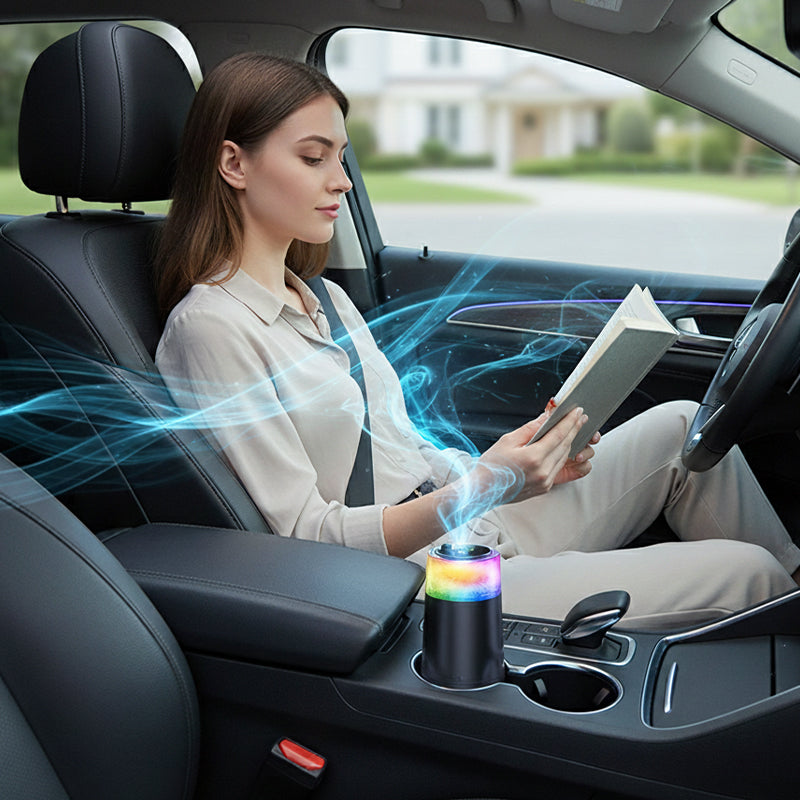 Car Aroma Diffuser Rechargeable USB-C Ultrasonic with Starry Sky Projection 2