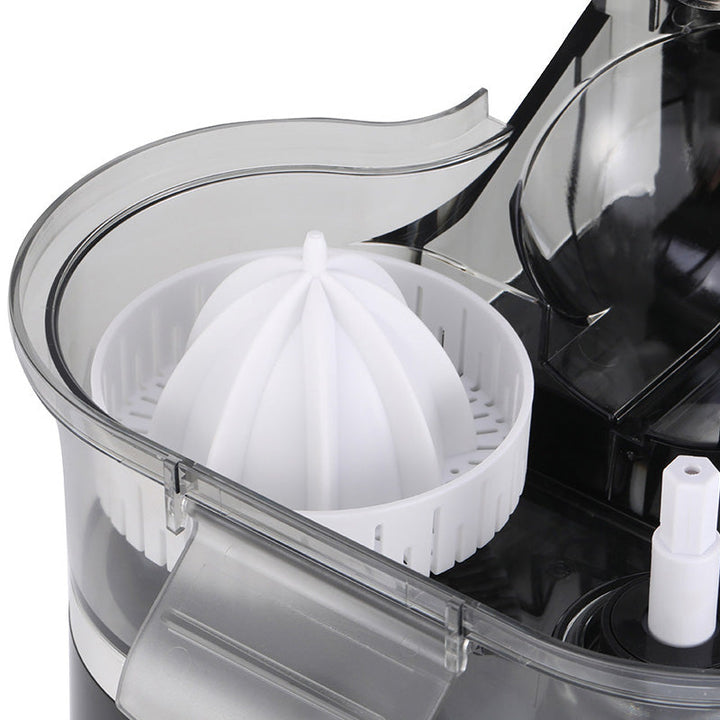 Automatic Dual Head Citrus Juicer | Black or White, 110V/220V | Pulp-Free Juice for Two Citrus Fruit Halves at Once 2