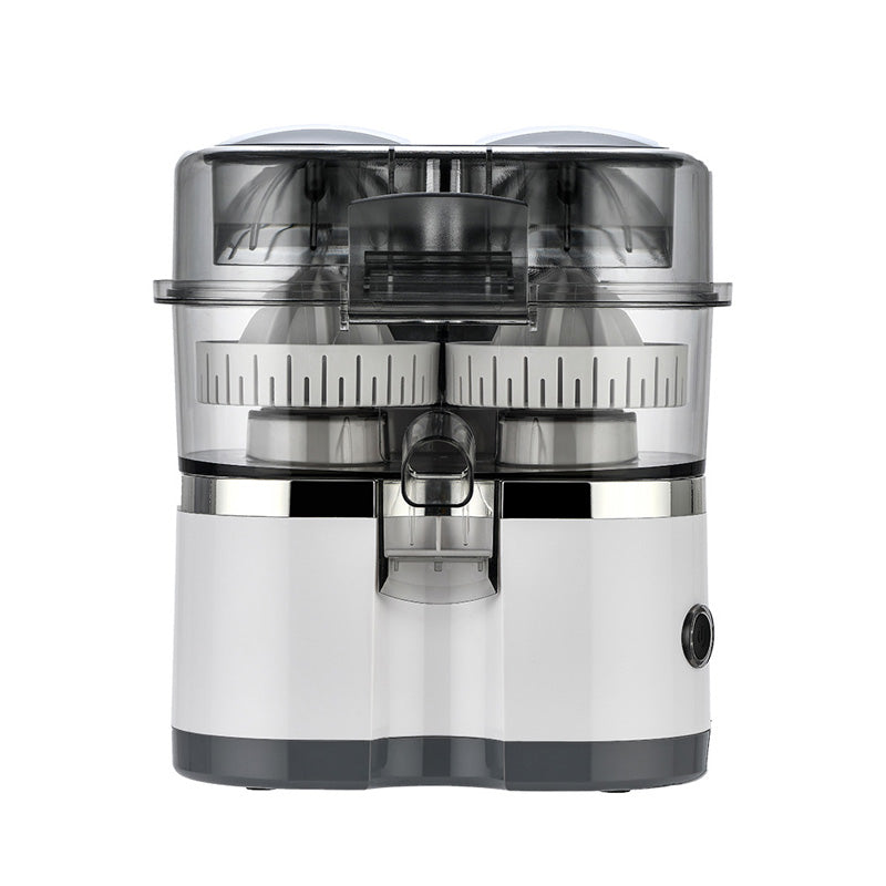Automatic Dual Head Citrus Juicer | Black or White, 110V/220V | Pulp-Free Juice for Two Citrus Fruit Halves at Once 4