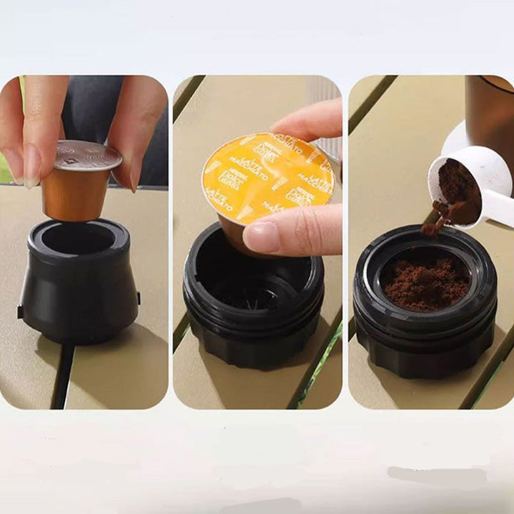 Portable Espresso Machine with LCD Display | Battery &amp; USB-C Rechargeable | 90 ml Tank, 6.5 x 24 cm, Travel Coffee Maker 5