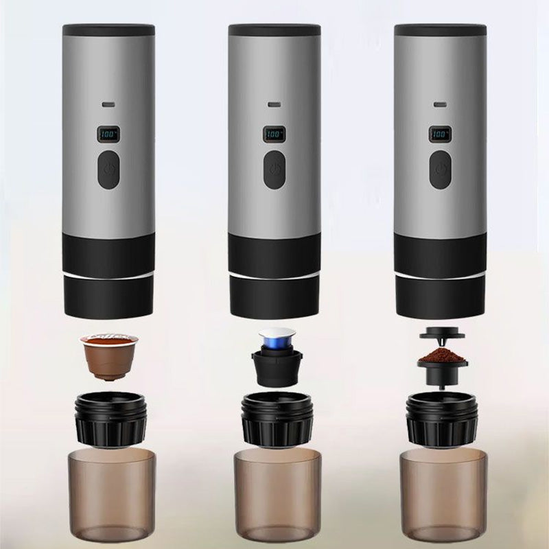Portable Espresso Machine with LCD Display | Battery &amp; USB-C Rechargeable | 90 ml Tank, 6.5 x 24 cm, Travel Coffee Maker 6