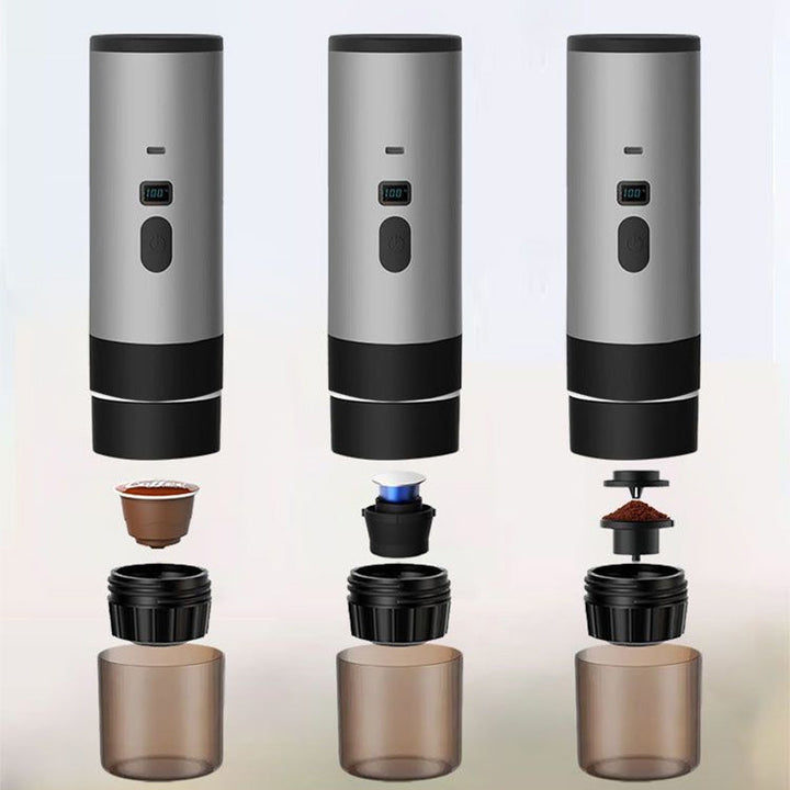 Portable Espresso Machine with LCD Display | Battery &amp; USB-C Rechargeable | 90 ml Tank, 6.5 x 24 cm, Travel Coffee Maker 6